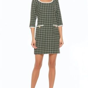 Alexia Admor Black and White Plaid Mini Dress
